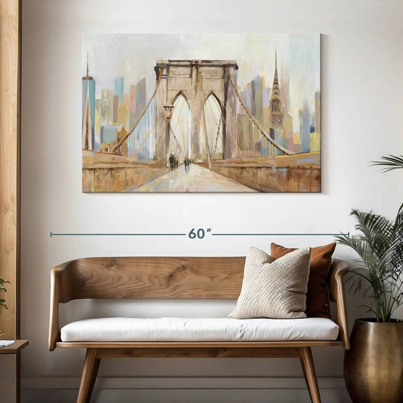 Lilie The Brooklyn Bridge Walkway, 32" H x 48" W