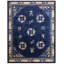 Tapis chinois antique bleu marine