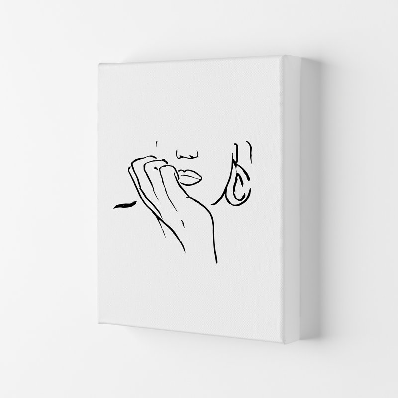 Face Hands Sketch 1 by Planeta444 - Print, 42cm H x 29.7cm W x 4cm D, No Framed