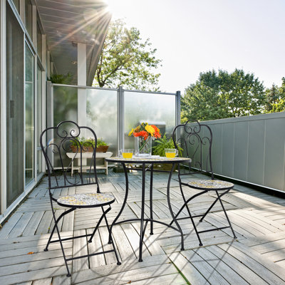 Ghore Ceramic Tiles Patio Folding Chair Folding Chair Set