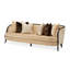 Malibu Crest 99'' Chenille Recessed Arm Sofa