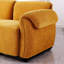 Longueur de 68,5 po, canapé modulaire tendance, structure en fer, canapé en chenille, jaune, convient au salon, à la chambre à coucher-125543566