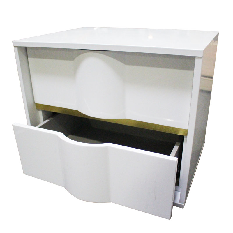 Table de chevet blanche 22,5 po Milly 