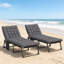 Chaises longues pliantes pliantes