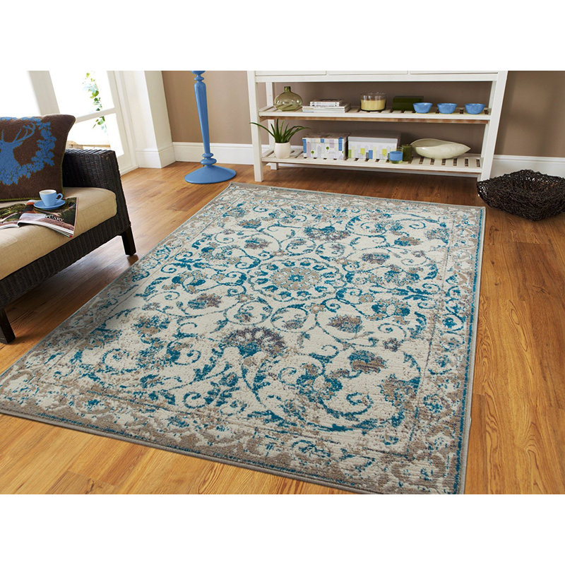 Rehberg Oriental Indoor / Outdoor Rug, Rectangle 8' x 11'