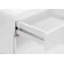 Classeur, mobile à roulettes, tiroirs de rangement, support pour imprimante, bureau, bureau, stratifié blanc brillant