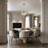Transitional 5 Light Crystal Chandelier