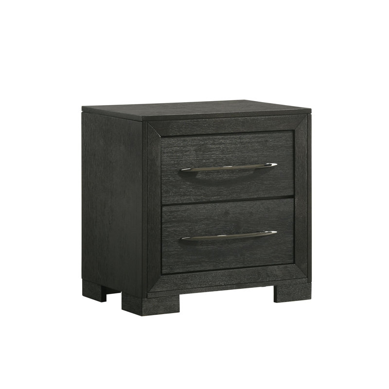 Ensemble de chambre à coucher à panneaux Bangor, Lit double, 5 Pcs: Bed, Dresser, Mirror, Chest, Nightstand