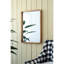Superbe miroir rectangulaire en bois de 24 po x 36 po pour le décor du vestibule de la chambre à coucher - Rehausse l'ambiance de