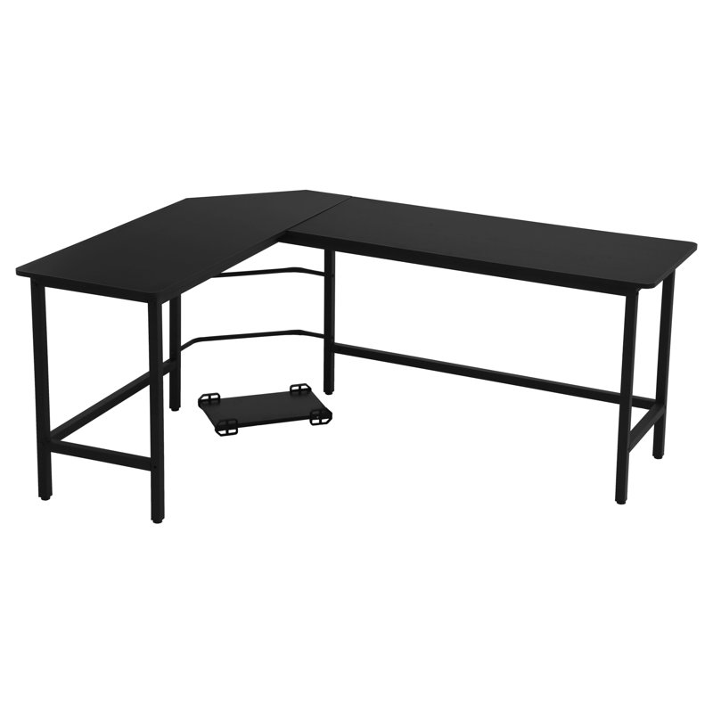 Aalena L-Shape Desk, Black