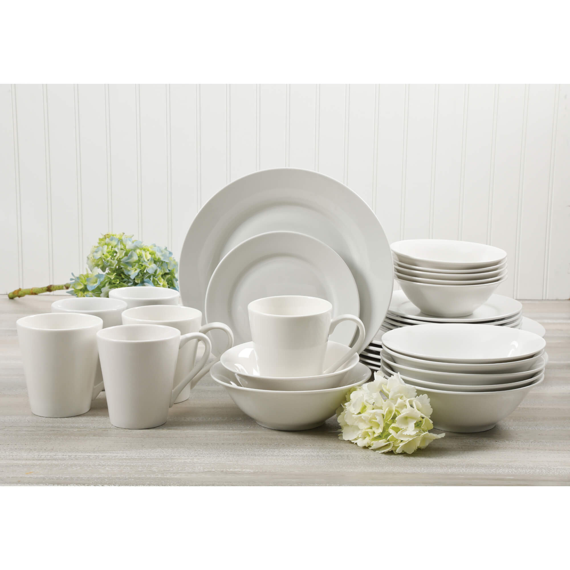 Gibson Home Noble Court 30 Piece Dinnerware Set, Service for