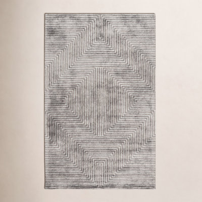 Balos Hand-Tufted Geometric Viscose Rug