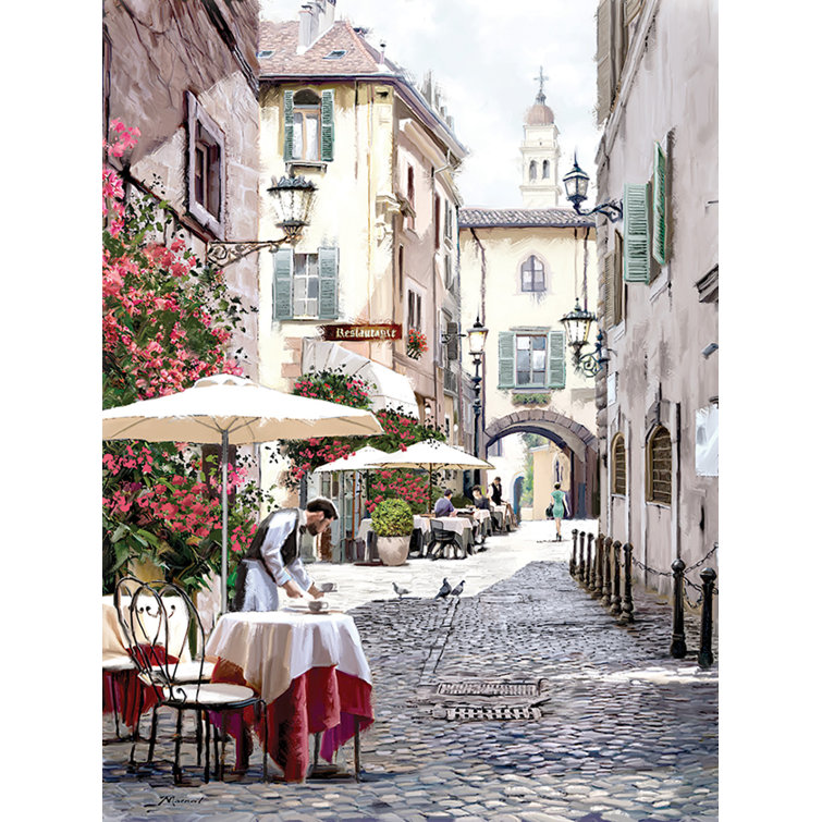 Cobbled Street by Richard Macneil - Painting on Canvas