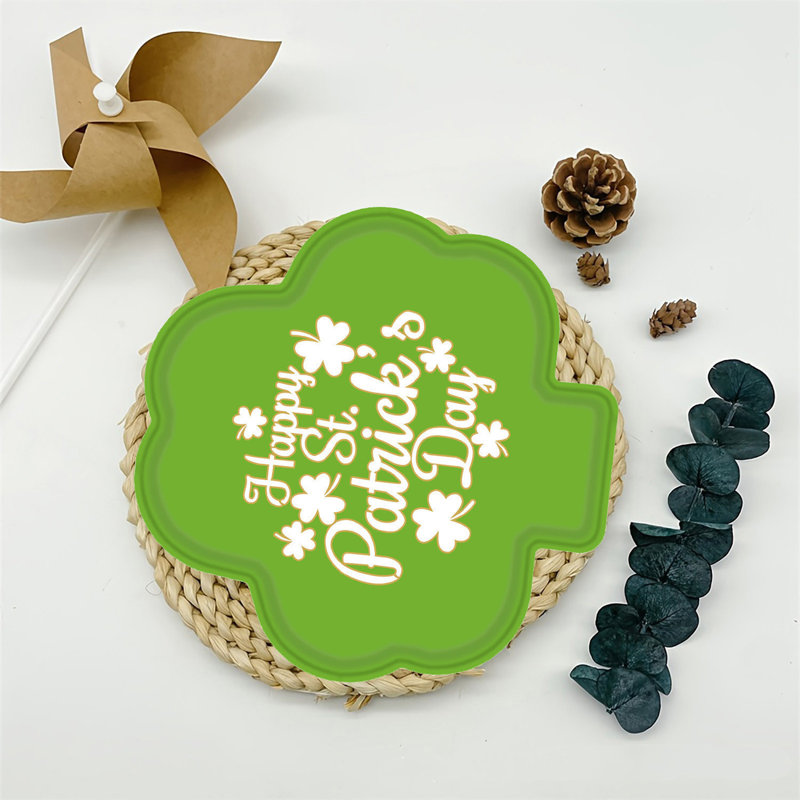24 pièces d'assiettes en papier jetables pour la Saint-Patrick, D