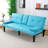 PVC Leather Convertible Futon Sofa Bed-1189116430