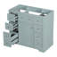 Meuble-lavabo 36 po sans lavabo, base d'armoire seulement, une armoire et six tiroirs-637531848