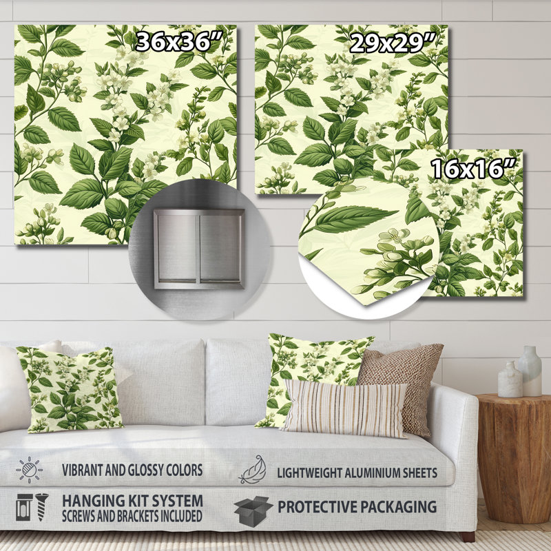 «Wilfflowers Collage Of Springs Essence», art mural fleurs sauvages, H 16 po x l 16 po
