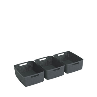 Jute Recycling Storage Box M 12L, Set Of 3