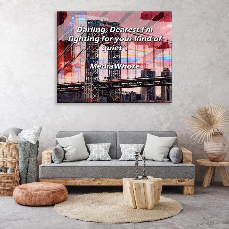 Latitude Run® Gallery Wrapped Canvas By MediaWhore: "Darling, Dearest I’m fighting for your kind of q
