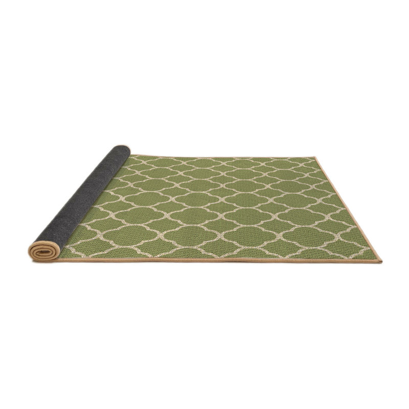 Performance Wool Geometric Indoor Rug, Round 6'