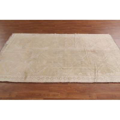 Distressed Wool Traditional Area Rug 5x8