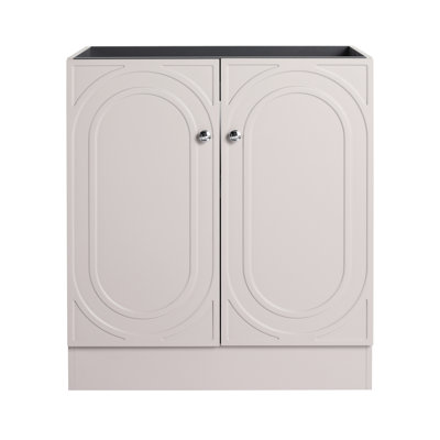 30" Khaki Bathroom Vanity - Modern With Soft-Close Door Cabinet