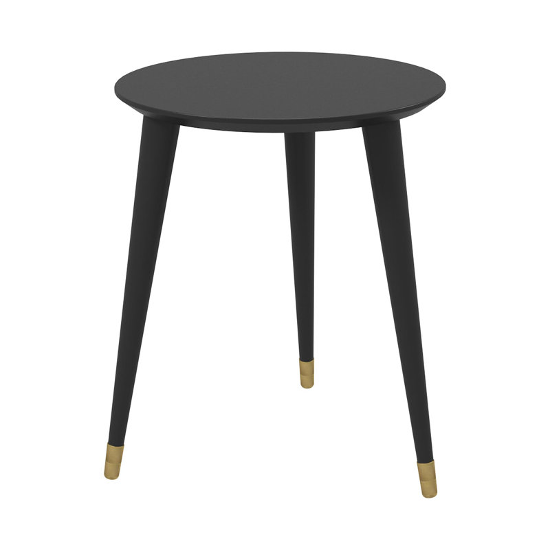 End Table, Black/Gold, Black