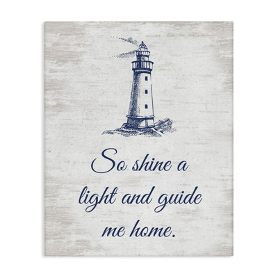 Guide Me Home Canvas Wall Art by Lettered and Lined