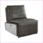 Fauteuils inclinables, fauteuil inclinable électrique en cuir fleur gris ardoise | Aluminium