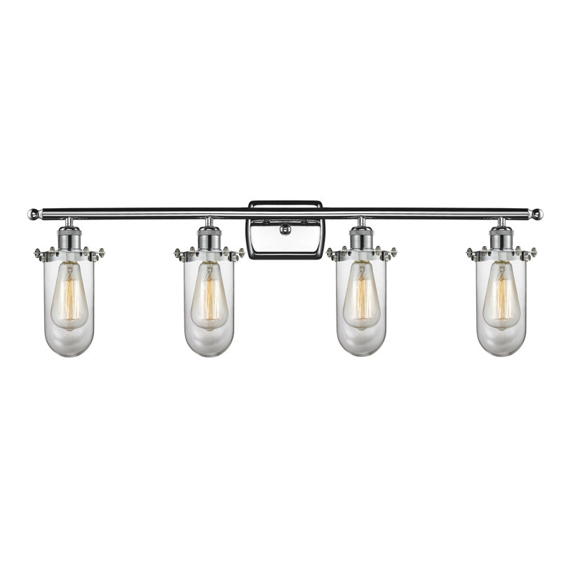 Éclairage pour meuble-lavabo 3 lumières Farview, Transparent, DEL, Chrome poli