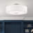 Bazilijus Fabric Semi Flush Mount-704683683-704683680