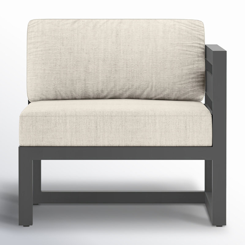 Avion 4 Piece Sectional Set, Slate, Cast Silver Sunbrella®
