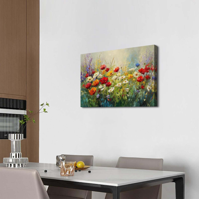 Abstract Floral Canvas Wall Art 40x60cm