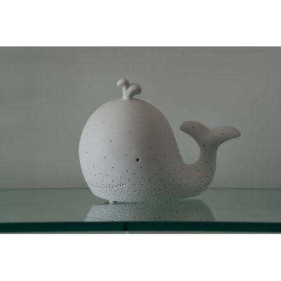 Veilleuse baleine en porcelaine