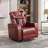 270 Degree Swivel PU Leather Power Recliner Individual Seat Home Theater Recliner With Tray Table,  Phone Holder, Cup Holder,  USB Port, Hidden Arm Storage For Living Room-91256105