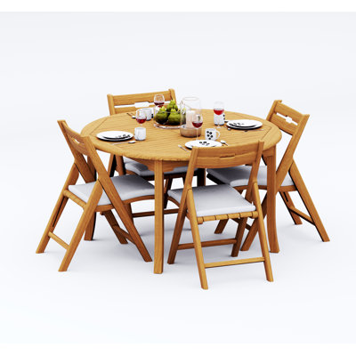 Ensemble de table d'extérieur rond L 52 po Bormann