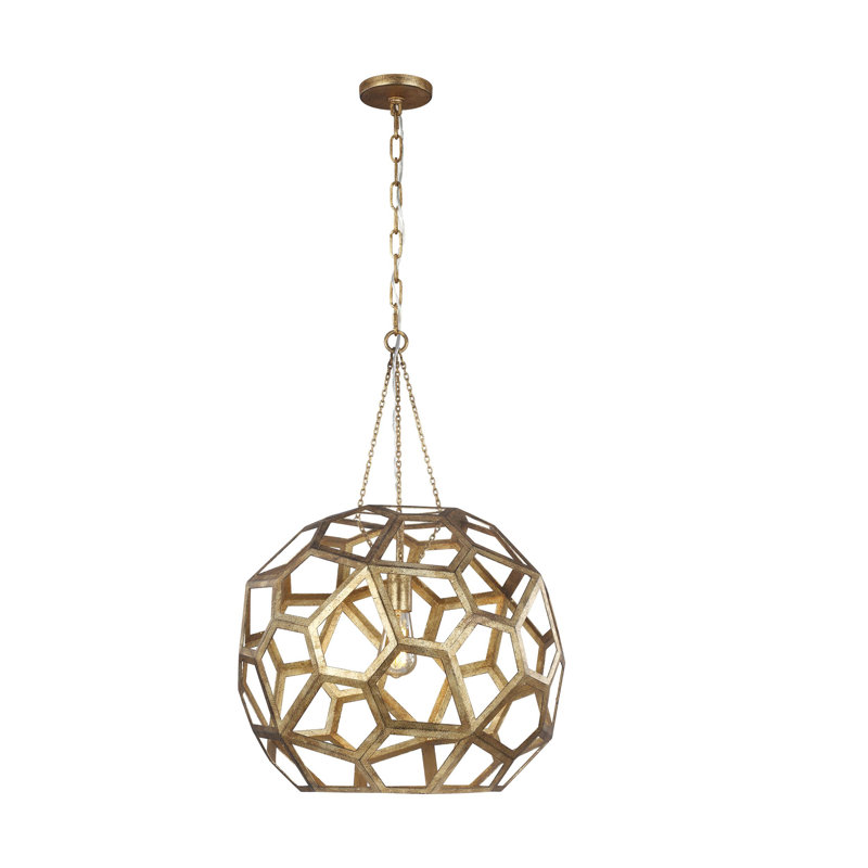 Feccetta 1 - Light Pendant, 29.5" H x 20.5" W x 20.5" D, Antique Gild