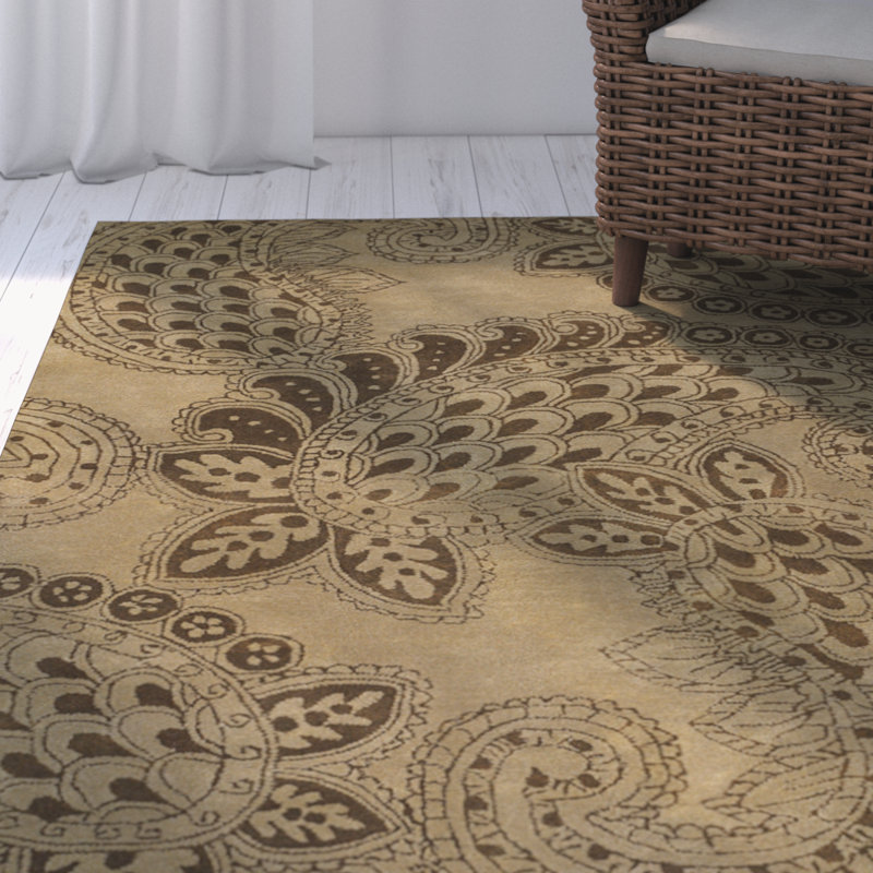Performance Wool Paisley Indoor Rug, Rectangle 7'9" x 10'6"