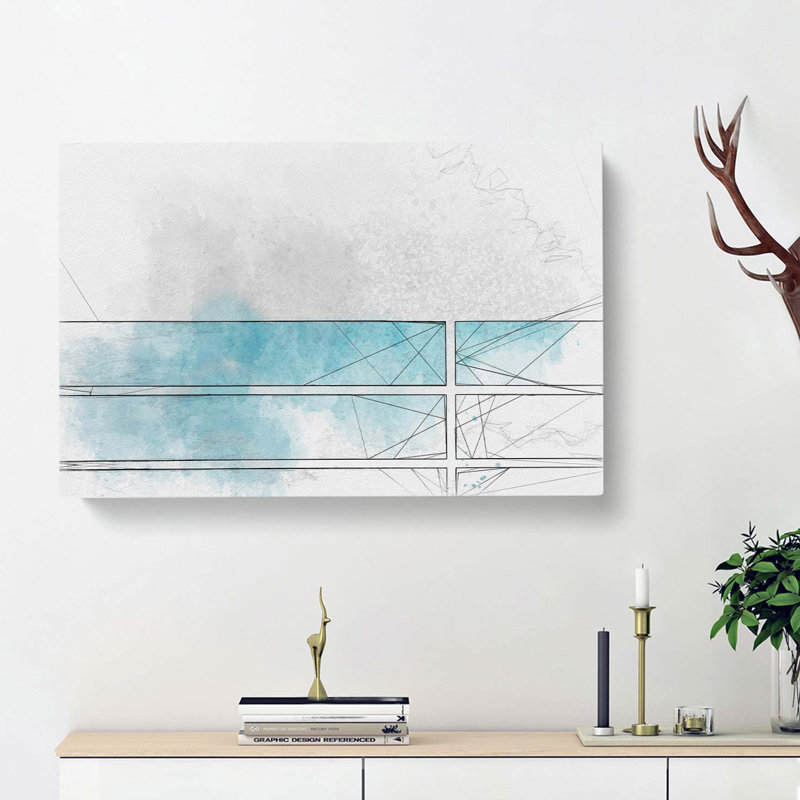 Lines Of Life In Abstract - Wrapped Canvas, 35cm H x 50cm W x 3cm D