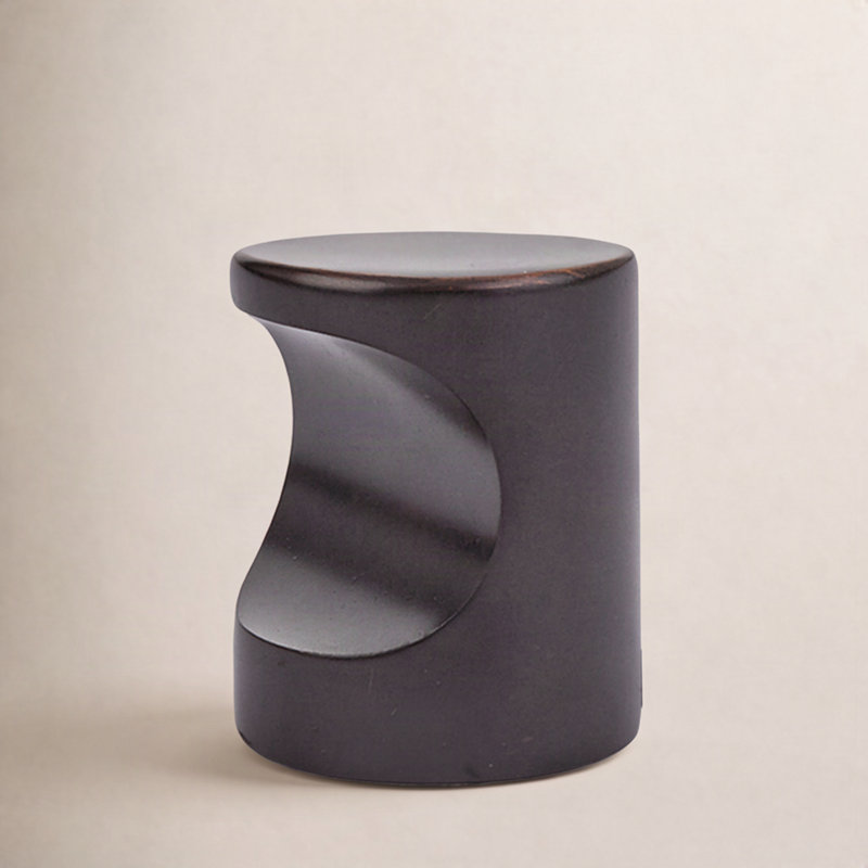 Bouton cylindrique, Bronze huilé, 1"