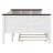 Full Size Wood Daybed with Trundle, Storage Shelves, Upholstered Backrest & USB Charging, White-982029942