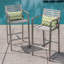 Ensemble de 2 tabourets 29,50 "avec cadre en aluminium antirouille