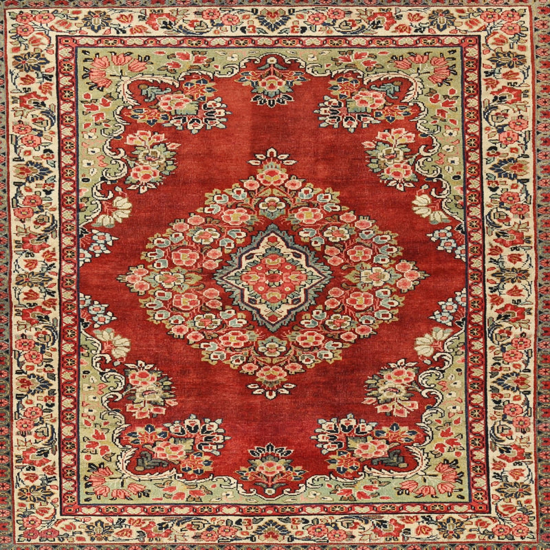 Oriental Indoor Rug, Square 5'