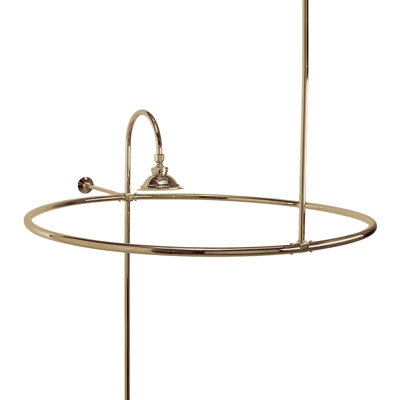P0757 Cabine avec anneau de douche rond 32 po et entretoise murale 12 po