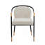 Chaise rembourrée moderne avec accoudoirs en métal-1063664035