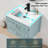 Sharee 24" Wall Mounted Bathroom Vanity Set With Sink Top, Faucet and Drain, Hand Painted Color-108606839