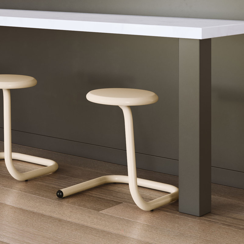 Tabouret en métal 18 po Paperclip70, Paille