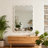 Bohemian Rectangle Wood Framed Decorative Wall Mirror-763000538-763000541