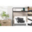 Structure de lit Structure de lit plateforme en bois avec tête de lit à DEL avec rangement et 2 ports USB, aucun bruit, aucun matelas à ressorts requis et outils d'assemblage simples, grand rangement sous le lit