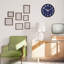 Veilleuse Horloge murale Horloge silencieuse 12 pouces, horloge noire brillante pour la maison Chambre à coucher Cuisine Salon-427121733